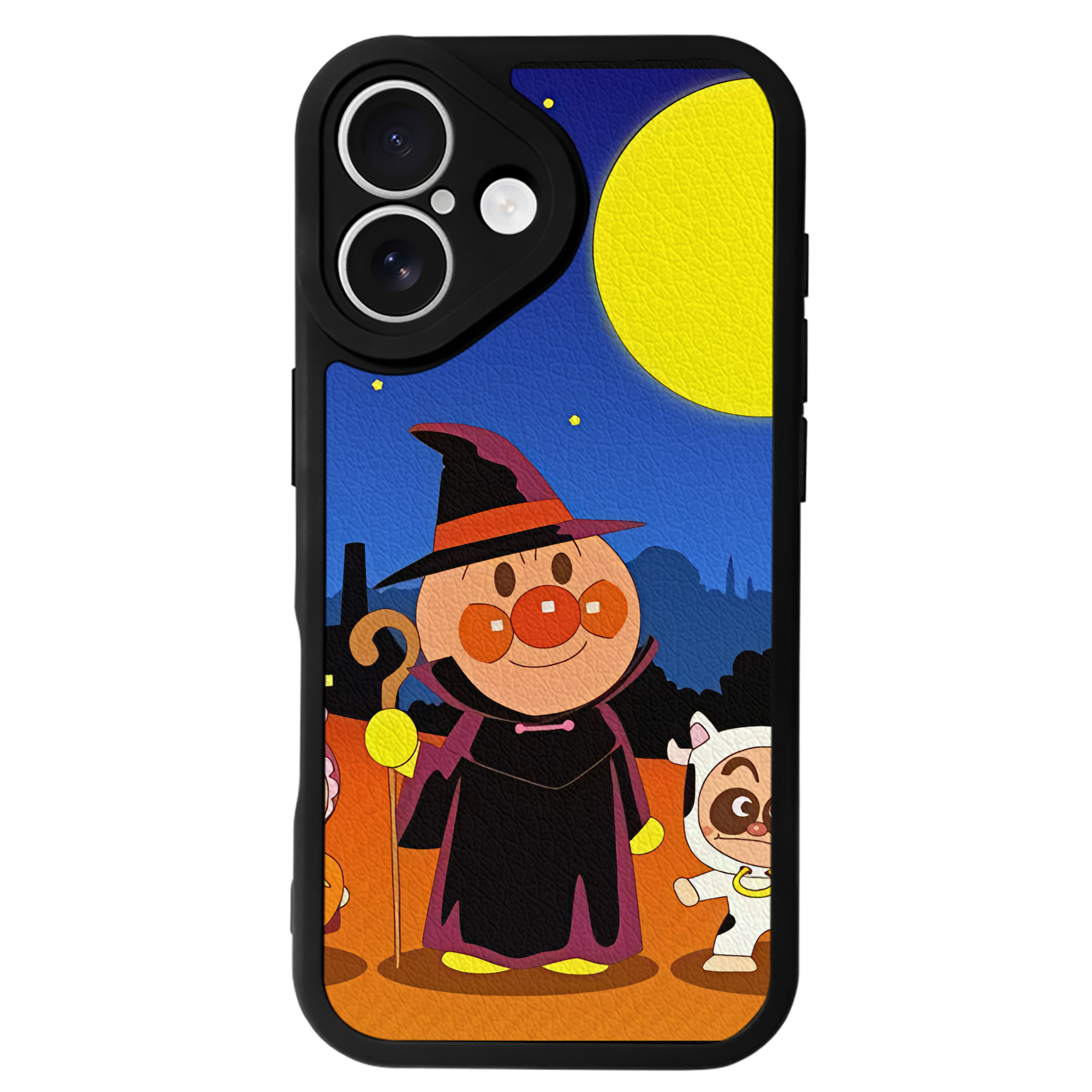 （画像用） アンパンマン Anpanman 【iPhone 16シリーズ対応】シリコンスマホケース（レザー調） 材質：シリコン